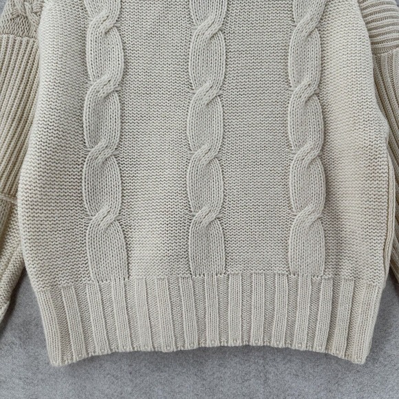 STUNNING MCQ Alexander McQueen Cable Knit Sweater XS Cashmere Alpaca Wool EUC - Picture 8 of 15